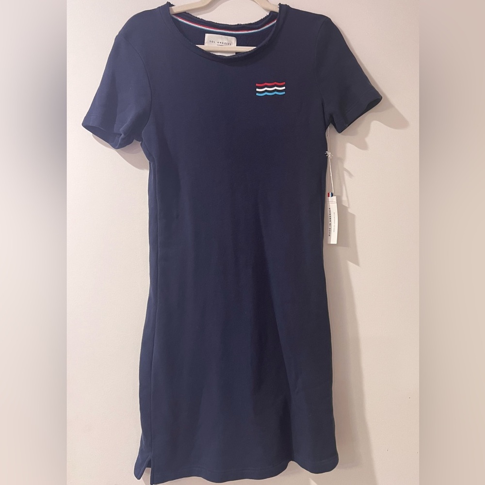 Sol Angeles Relaxed Fit Navy Dress Size Small
